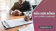 Mẫu Hợp Đồng Dịch Vụ Pháp Lý Hình Sự